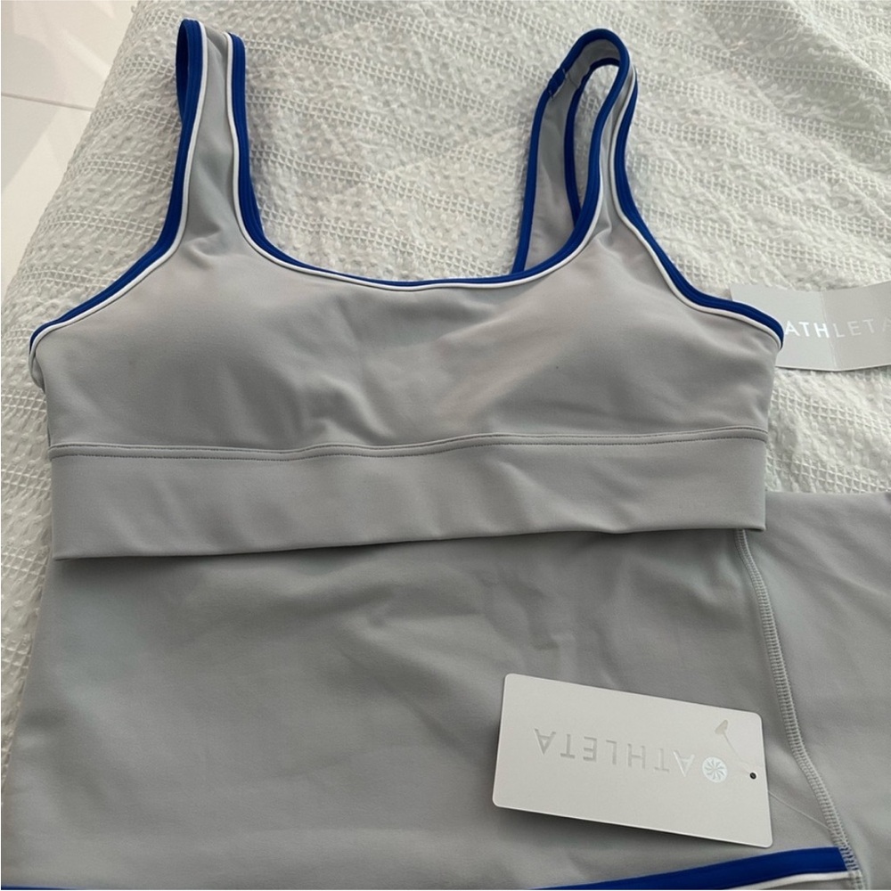 Athleta Gray SPORTS BRA